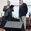 Bruce Wells presenting and honoring Bob Legge Ohio Gospel Music Association's 50 years of singing Gospel Music. Gloryway Quartet Reunion concert 2019