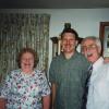 Sharon Miller-Tawney, Bruce Wells and Ed Bruder at 90th Birthday of a true Christian Saint.  